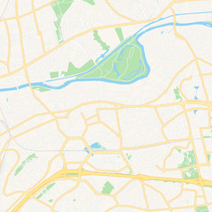 Noisy-le-Grand, France printable map