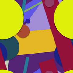 Flat material design - Creative vector trend seamless