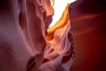 Antelope Canyon - amazing colors of the sandstone rocks - travel photography