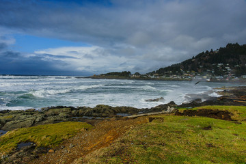 Obraz premium Yachats Beach in Yachats, Oregon, United States