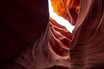 Obraz premium Antelope Canyon - amazing colors of the sandstone rocks - travel photography