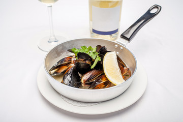 Dish from mussels