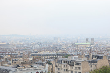 Roofs in residential quarter of Montmartre