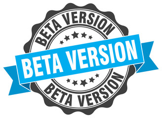 beta version stamp. sign. seal