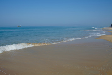 Beautiful landscape the Arabian Sea in Goa India