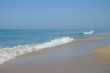 Fototapeta na wymiar Beautiful landscape the Arabian Sea in Goa India