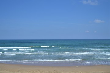 Fototapeta na wymiar Seascape taken from beach