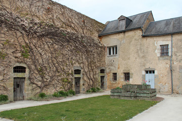 Fototapeta na wymiar former jail in château-du-loir (france)