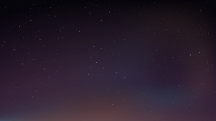 Obraz na płótnie Canvas Night shining starry sky, space background with stars. Vector illustration.