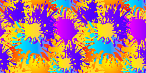Vector Seamless Pattern, Liquid Abstract Shapes, Painting Background.