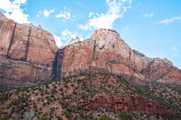 Beautiful mountains at Zion National Park in Utah - travel photography