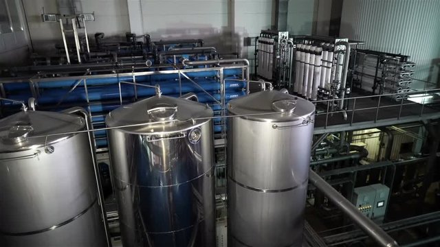 Modern filter system at large beer company