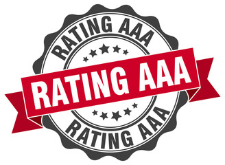 rating aaa stamp. sign. seal