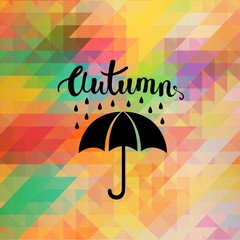 Umbrella icon. Colorful vector illustration