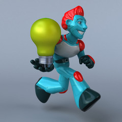 Red Robot - 3D Illustration