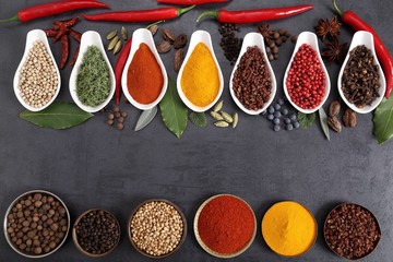 Spices and herbs.