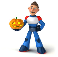 Super modern superhero - 3D Illustration