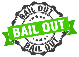 bail out stamp. sign. seal