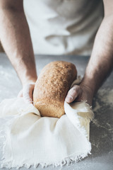 The bread in the towel