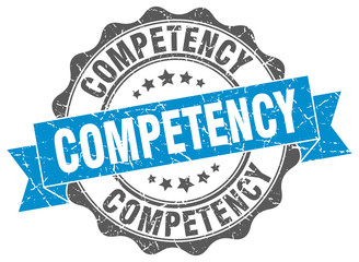 competency stamp. sign. seal
