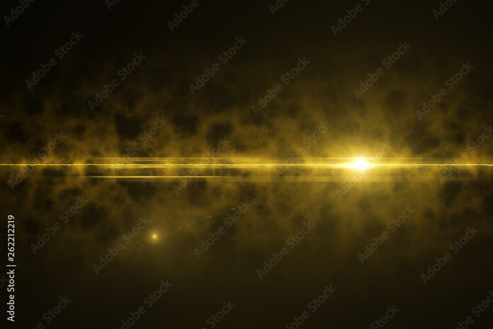 Poster abstract design natural lens flare in space with texture. rays background.digital lens flare in blac