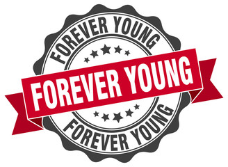 Obraz premium forever young stamp. sign. seal