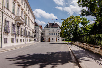 Fototapeta premium A street of the Inner Stadt in Vienna