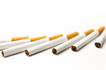 cigarettes isolated on white background