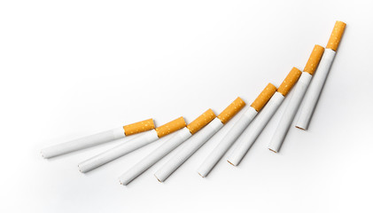 cigarettes isolated on white background
