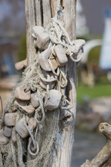 Ostsee -Fischernetz als Dekoration