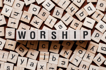 Worship word concept