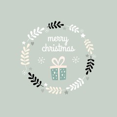 Christmas design. Vintage vector illustration, eps10