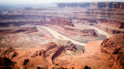 Dead Horse Point in Utah - wide angle view - travel photography