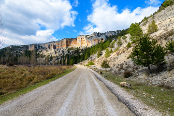 beautiful road between mountains