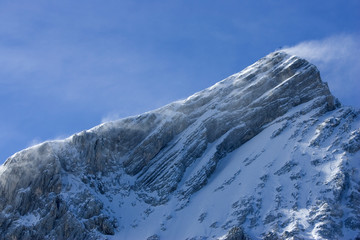 Alpspitze mit Schneefahne