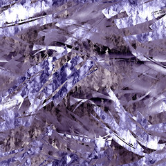 Seamless watercolor pattern, background. Blue spruce, pine, cedar, larch, purple, Blue abstract forest, silhouette of trees. Art illustration for your design. Abstract paint splash. Grunge texture