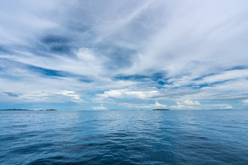Pacific Ocean seascape in Fiji
