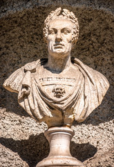 historic statue of an italian imperator