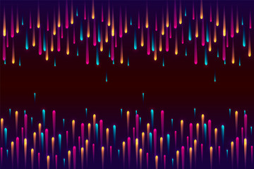 Speed Lines, Neon Light Particles Stripes Pattern Design