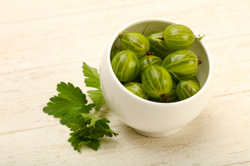Gooseberries in the bowl