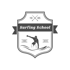 Surfing School Logotype.