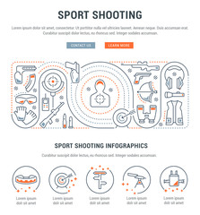 Vector Banner of the Sport Shooting.