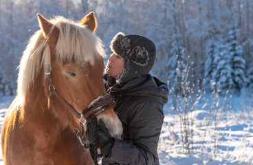 Woman horseback riding