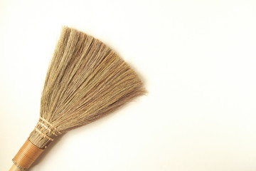 白壁とほうき - Japanese traditional broom and white wall