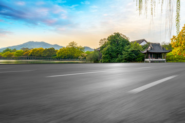 Road and Natural Landscape Landscape