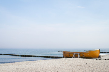 Boot am Strand