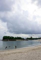 Siloso Beach Sentosa is the most famous white beach in Singapore. Siloso Beach Sentosa, Singapore,...