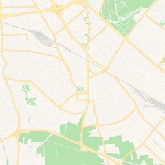 Obraz premium Venissieux, France printable map