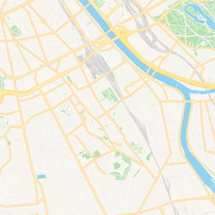 Ivry-sur-Seine, France printable map