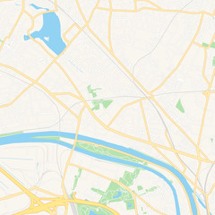 Fototapeta na wymiar Epinay-sur-Seine, France printable map
